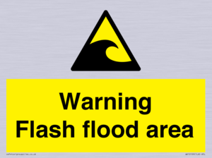 Warning Flash flood area